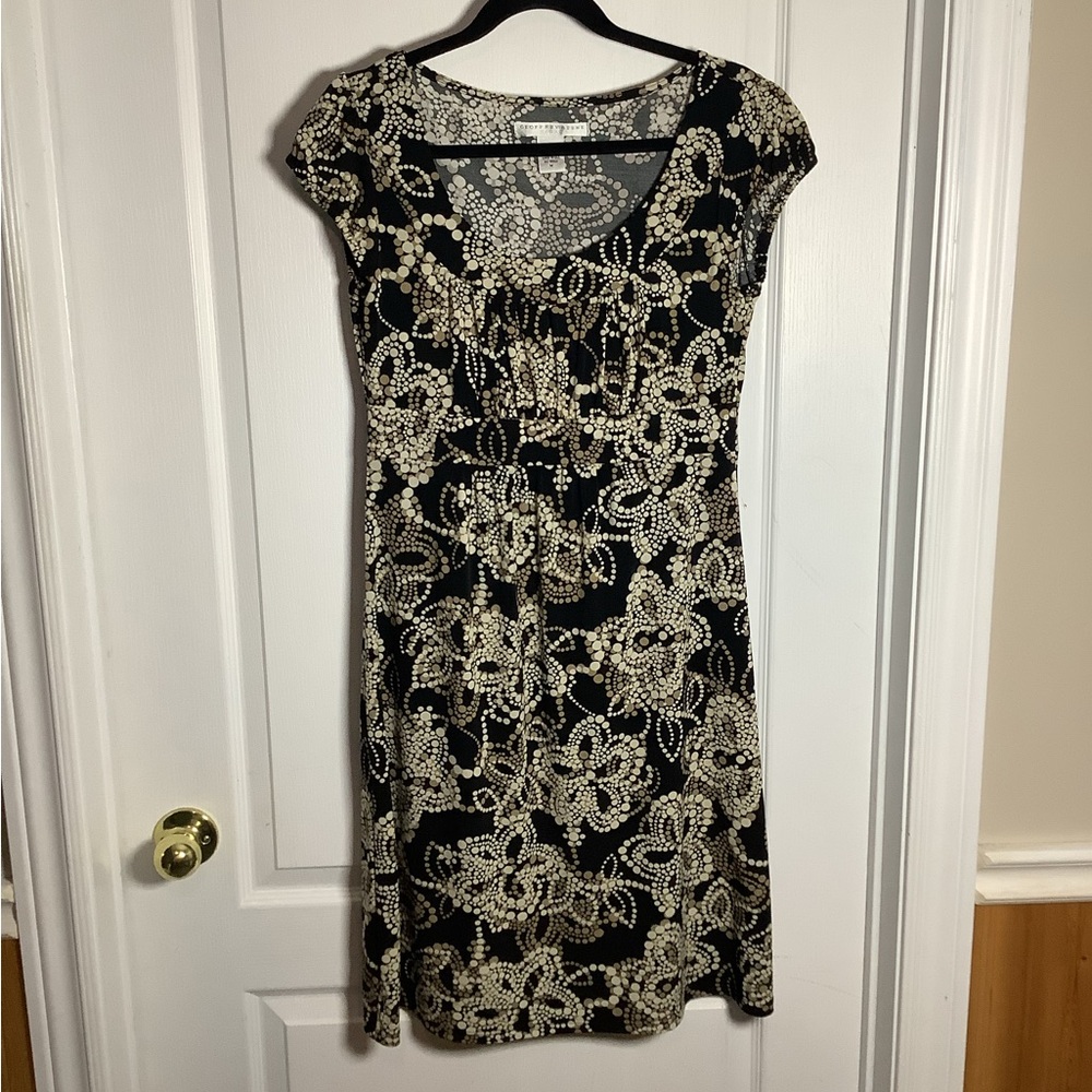 Y2K Geoffrey Beene Sport abstract floral print dress